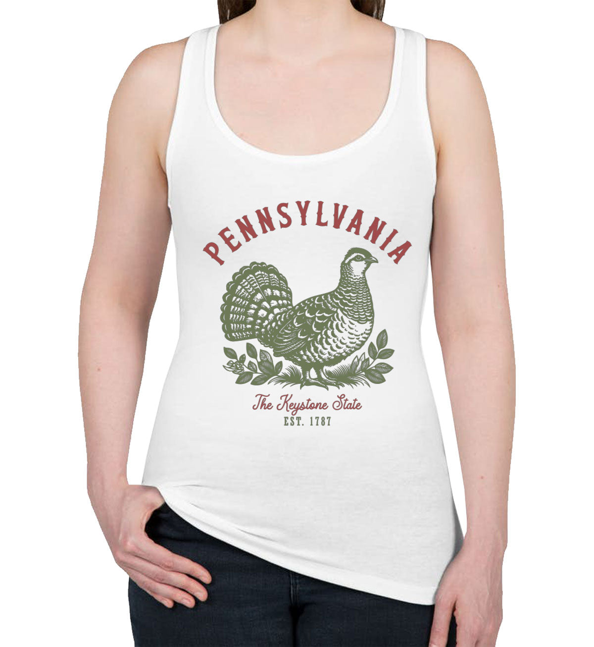 Pennsylvania State Vintage Women's Racerback Tank Top
