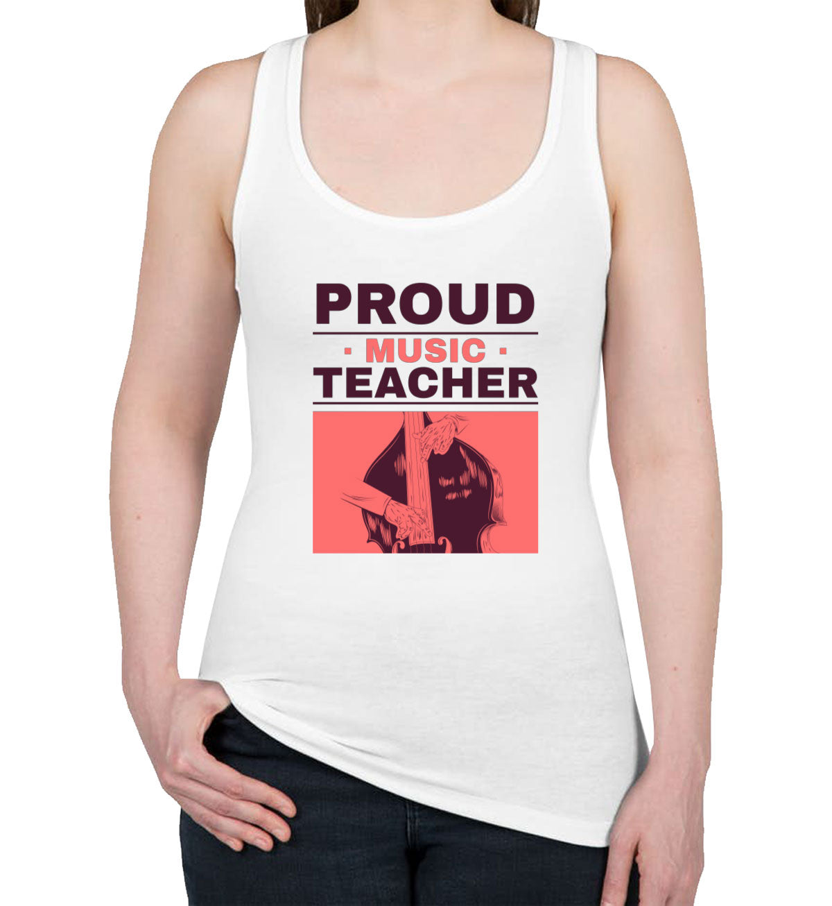 Proud Music Teacher Women's Racerback Tank Top