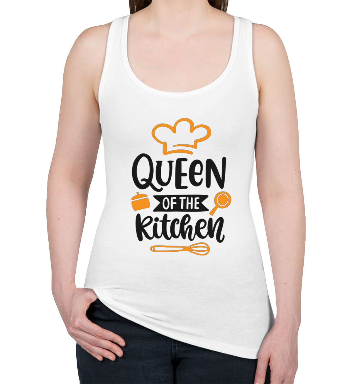 Queen Of The Kitchen Mother's Day Women's Racerback Tank Top