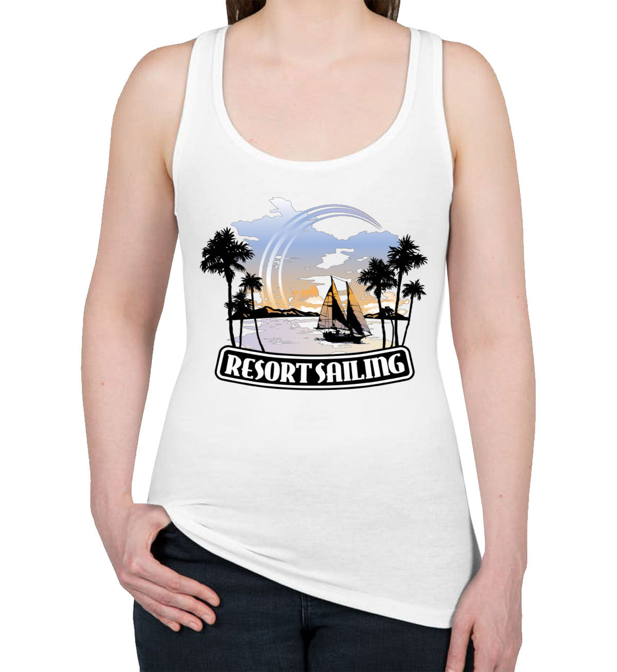 Resort Sailing Women's Racerback Tank Top