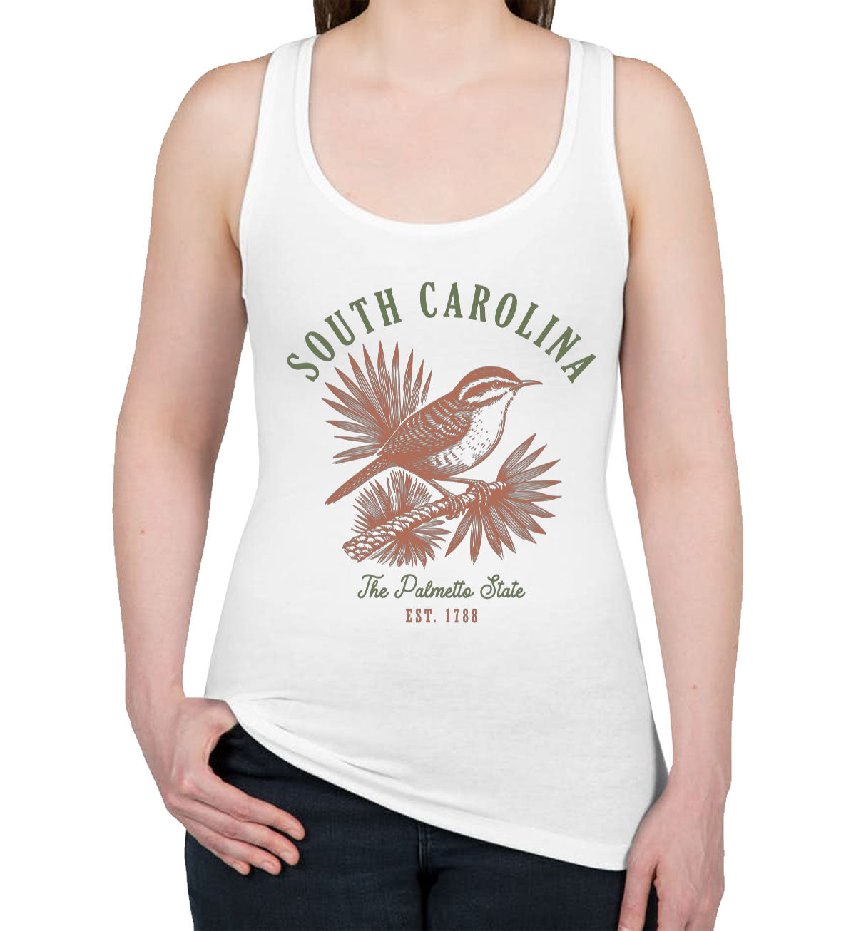 South Carolina State Vintage Women's Racerback Tank Top