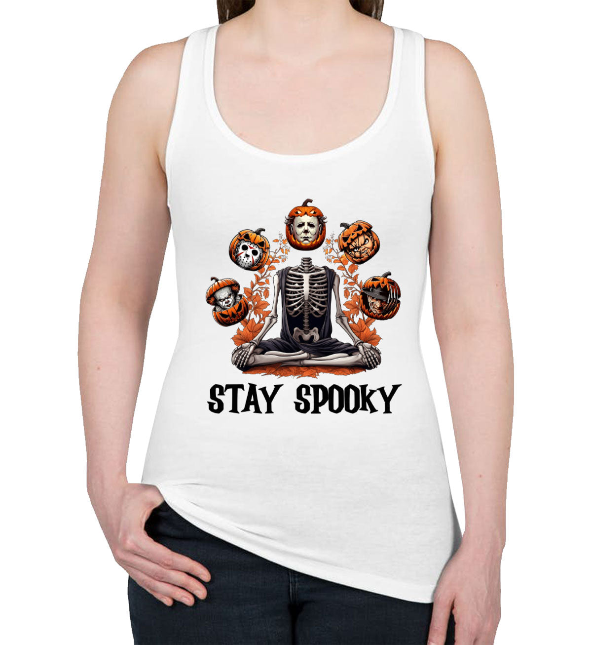 Stay Spooky Halloween Women's Racerback Tank Top
