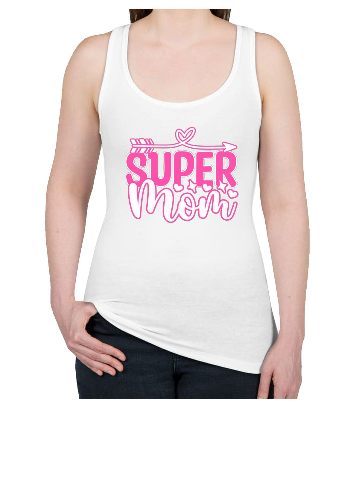 Super Mom Mother's Day Women's Racerback Tank Top