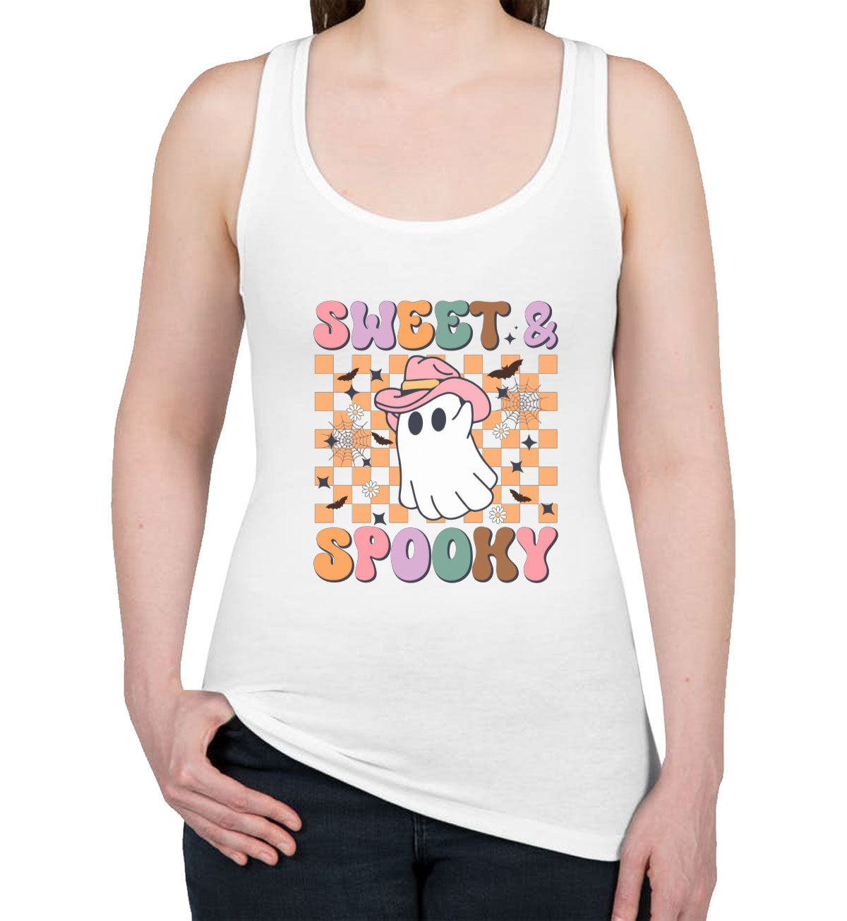 Sweet And Spooky Halloween Women's Racerback Tank Top