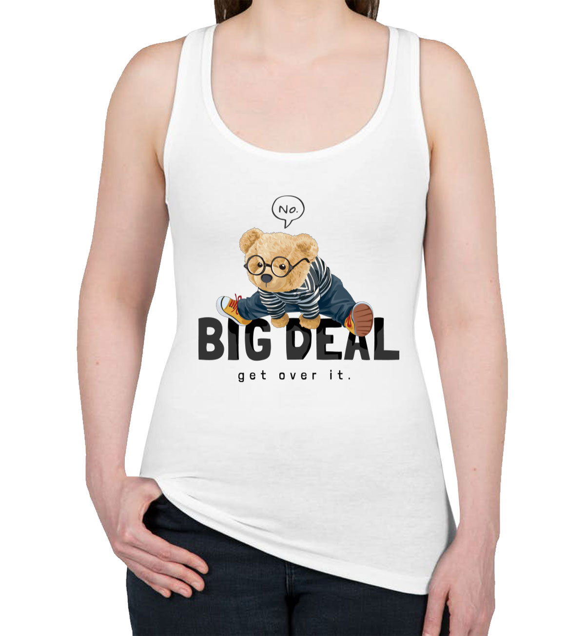 Teddy Bear Big Deal Women's Racerback Tank Top