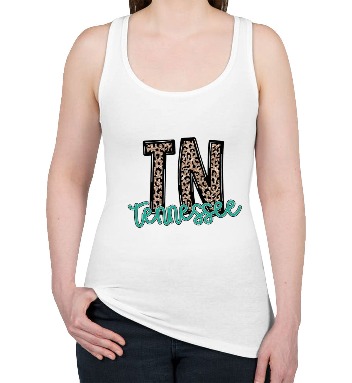 Tennessee State Abbreviation Women's Racerback Tank Top