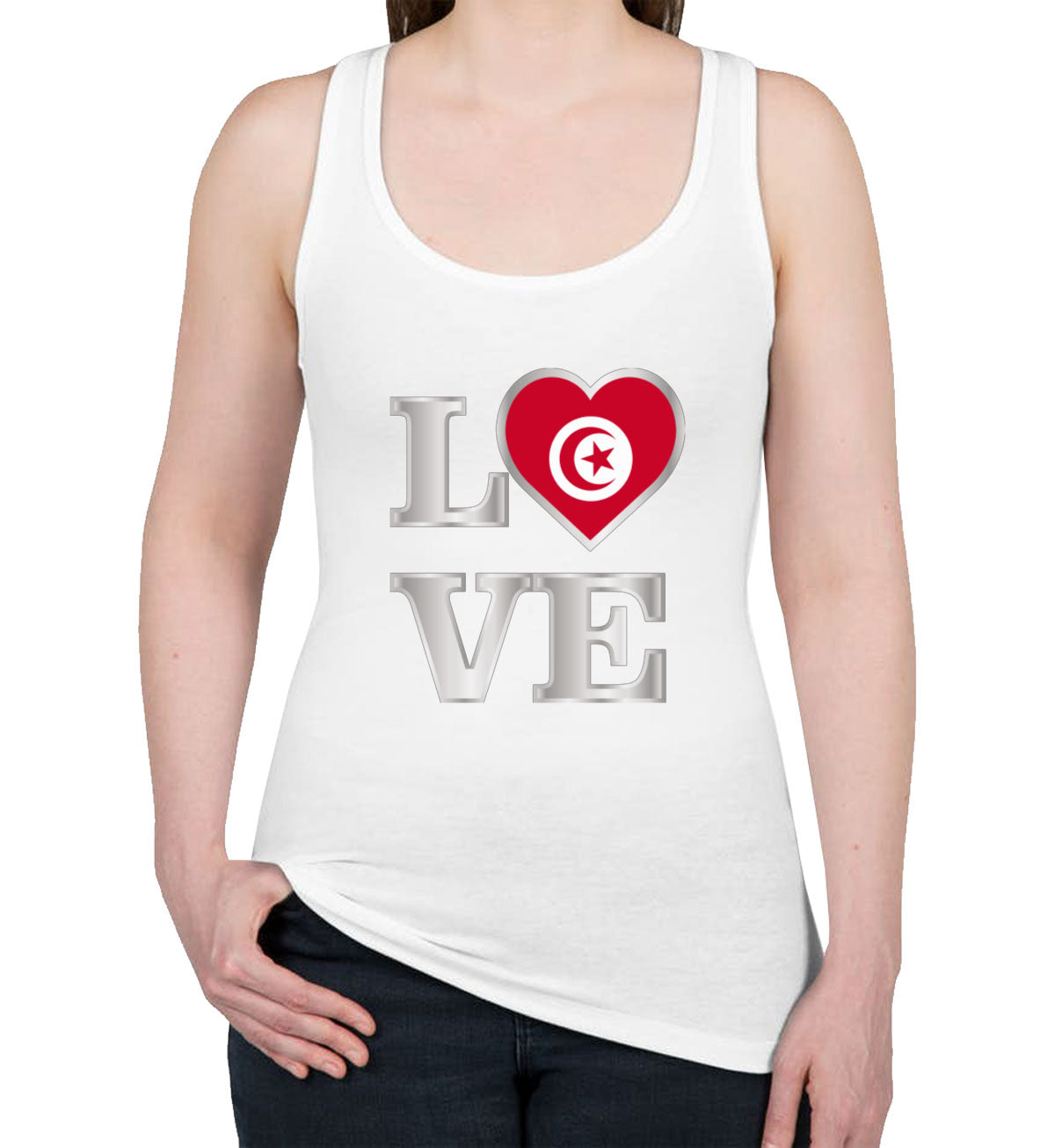 Tunisia Love Women's Racerback Tank Top