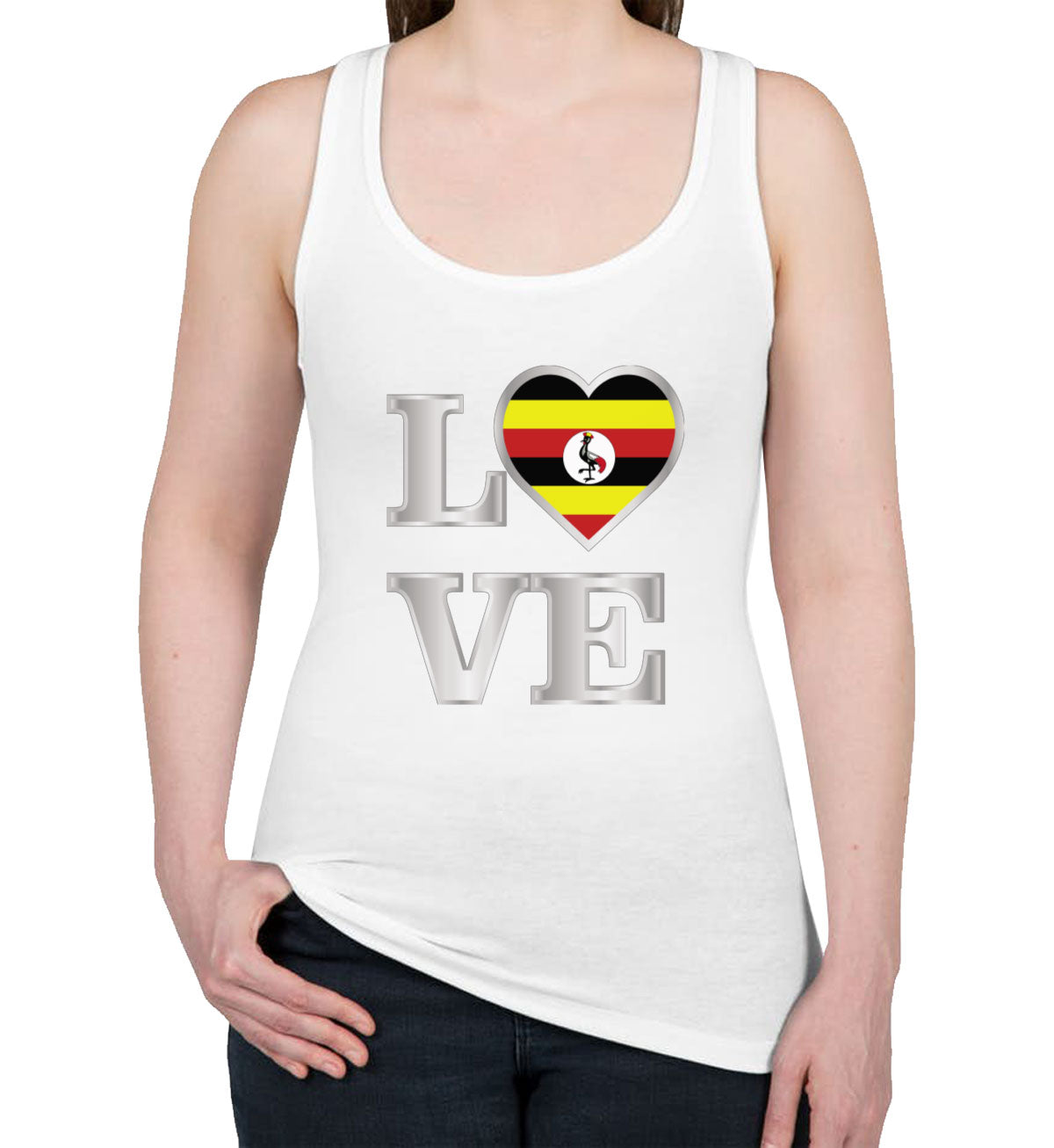 Uganda Love Women's Racerback Tank Top