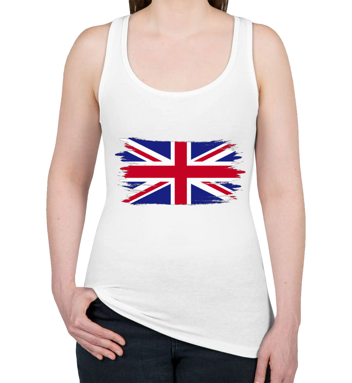 United Kingdom Flag Women's Racerback Tank Top