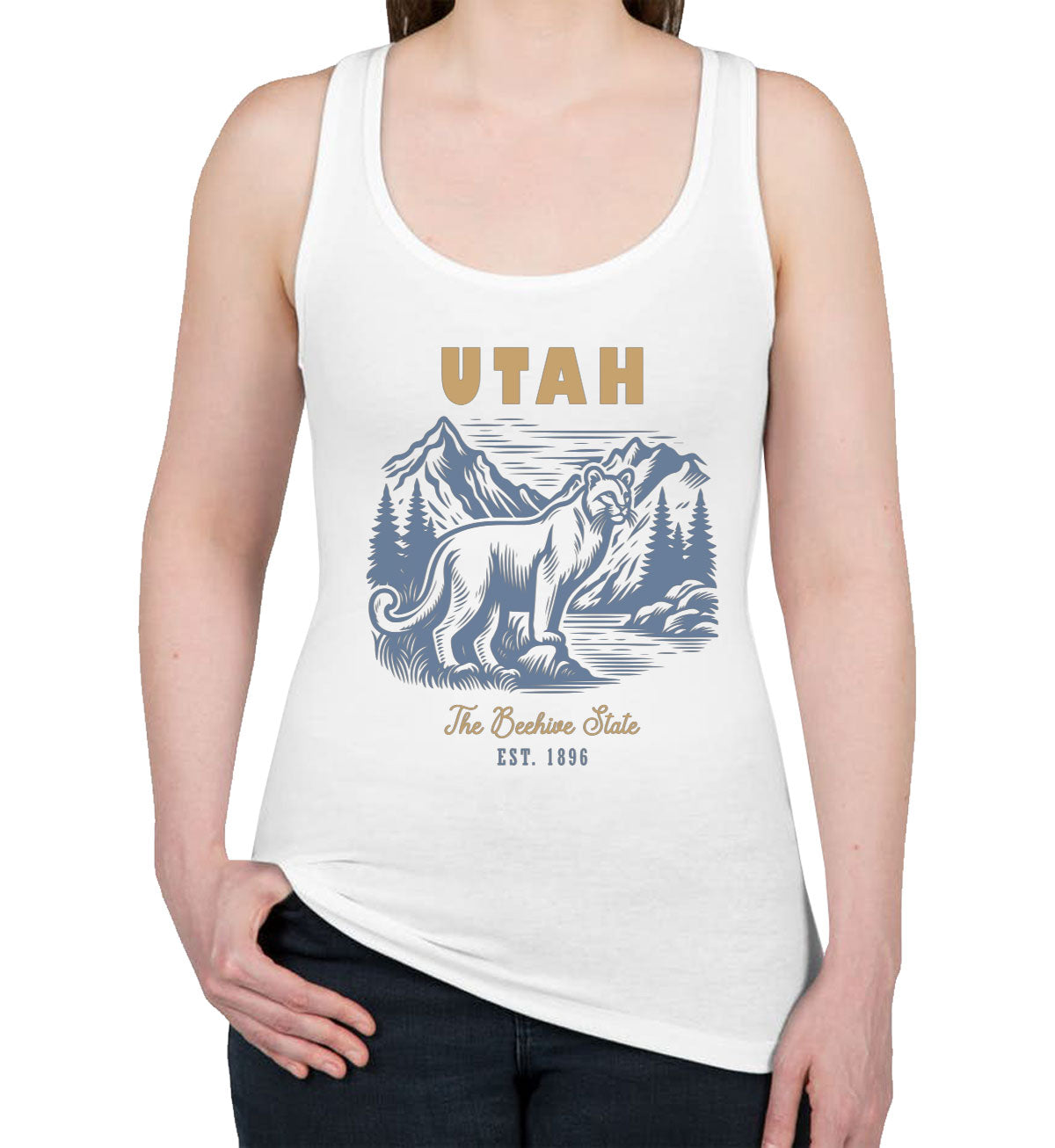 Utah State Vintage Women's Racerback Tank Top