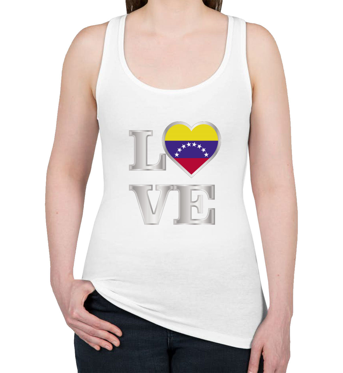 Venezuela Love Women's Racerback Tank Top