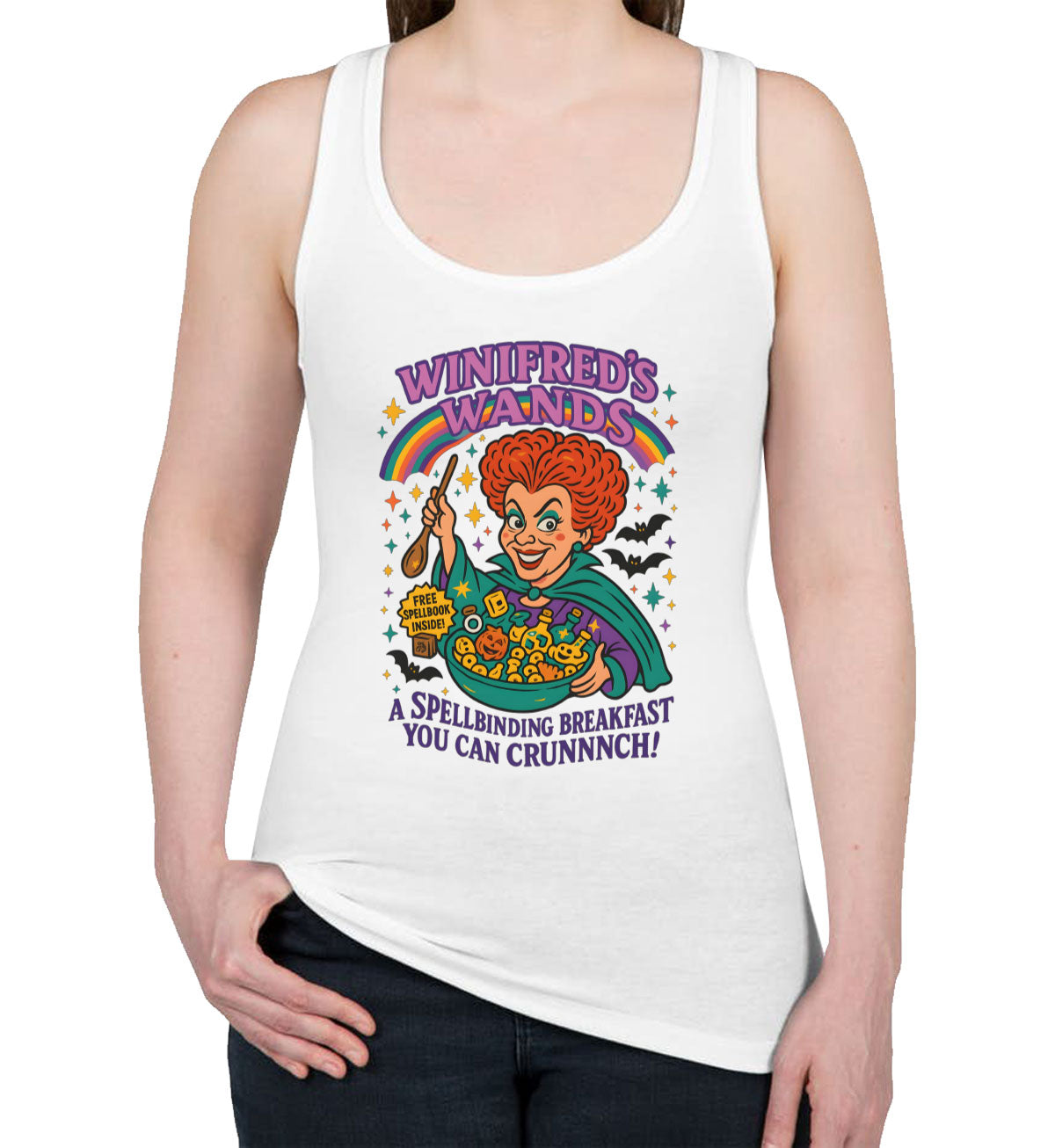 Vinifred's Wands Halloween Women's Racerback Tank Top