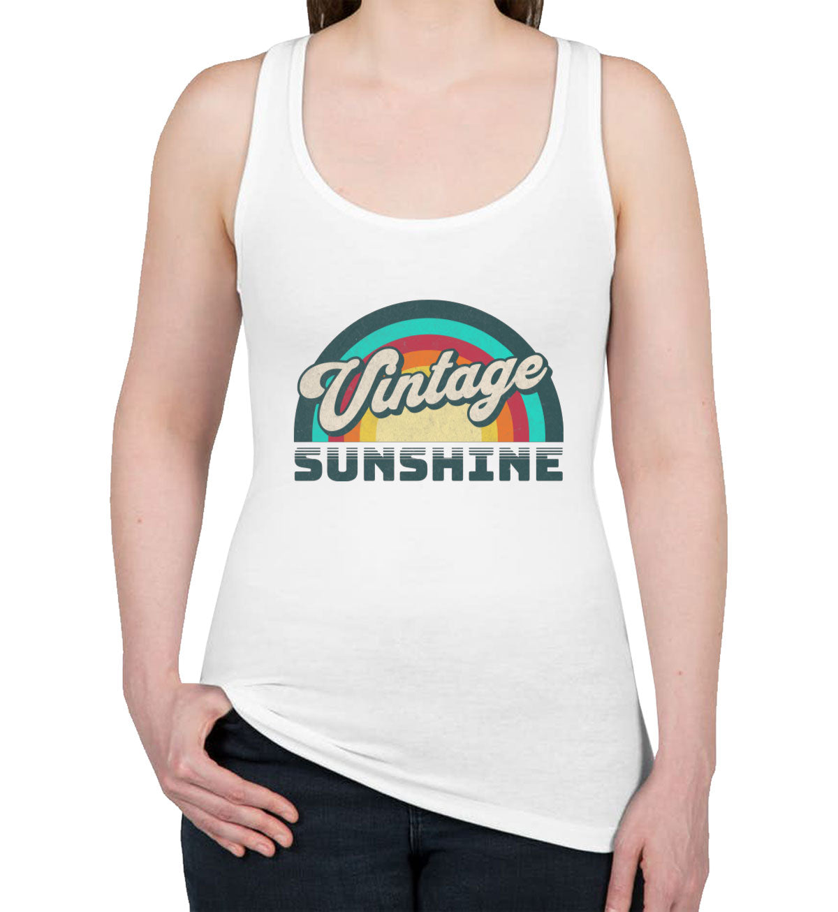 Vintage Sunshine Women's Racerback Tank Top