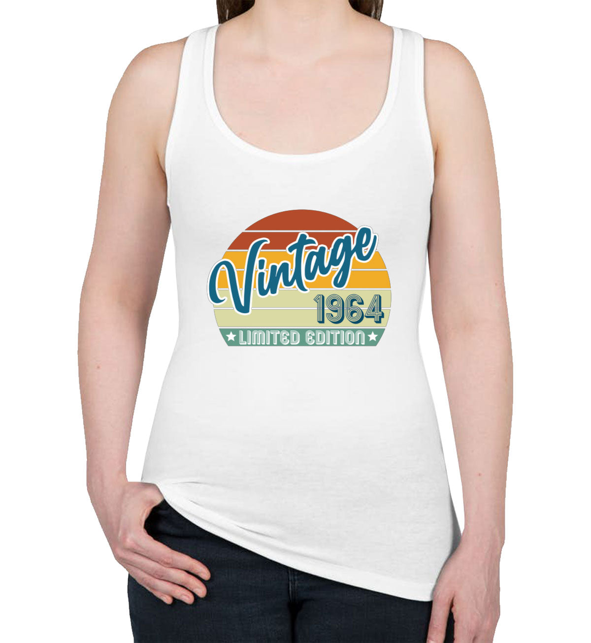 Vintage [Custom Year] Limited Edition Birthday Women's Racerback Tank Top