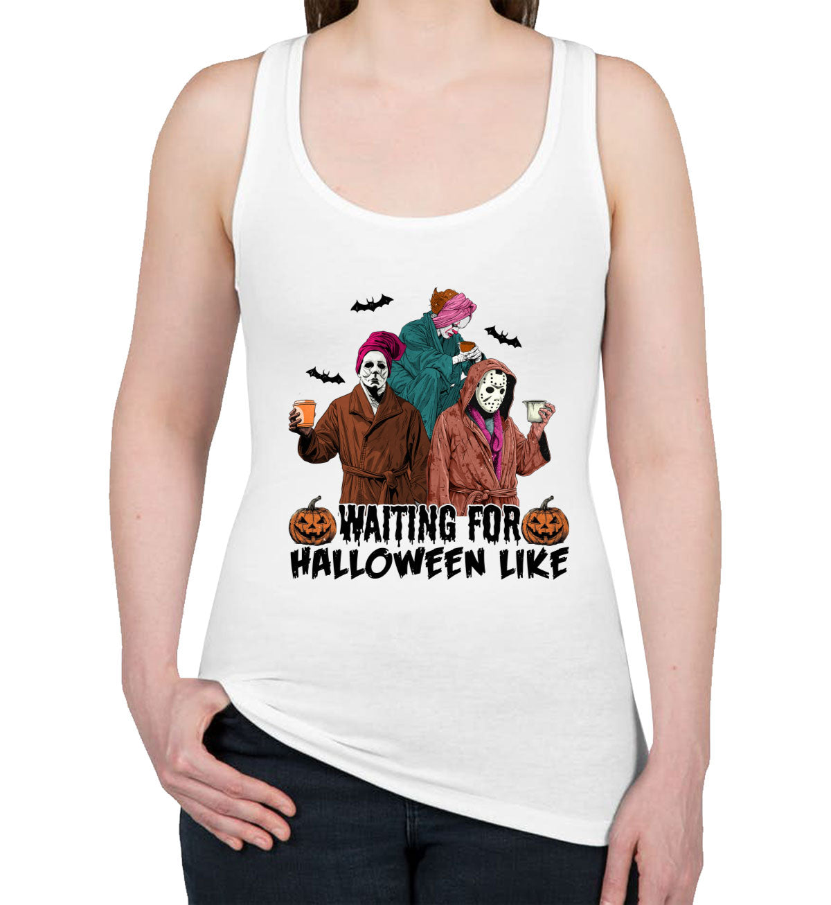 Waiting For Halloween Like Women's Racerback Tank Top
