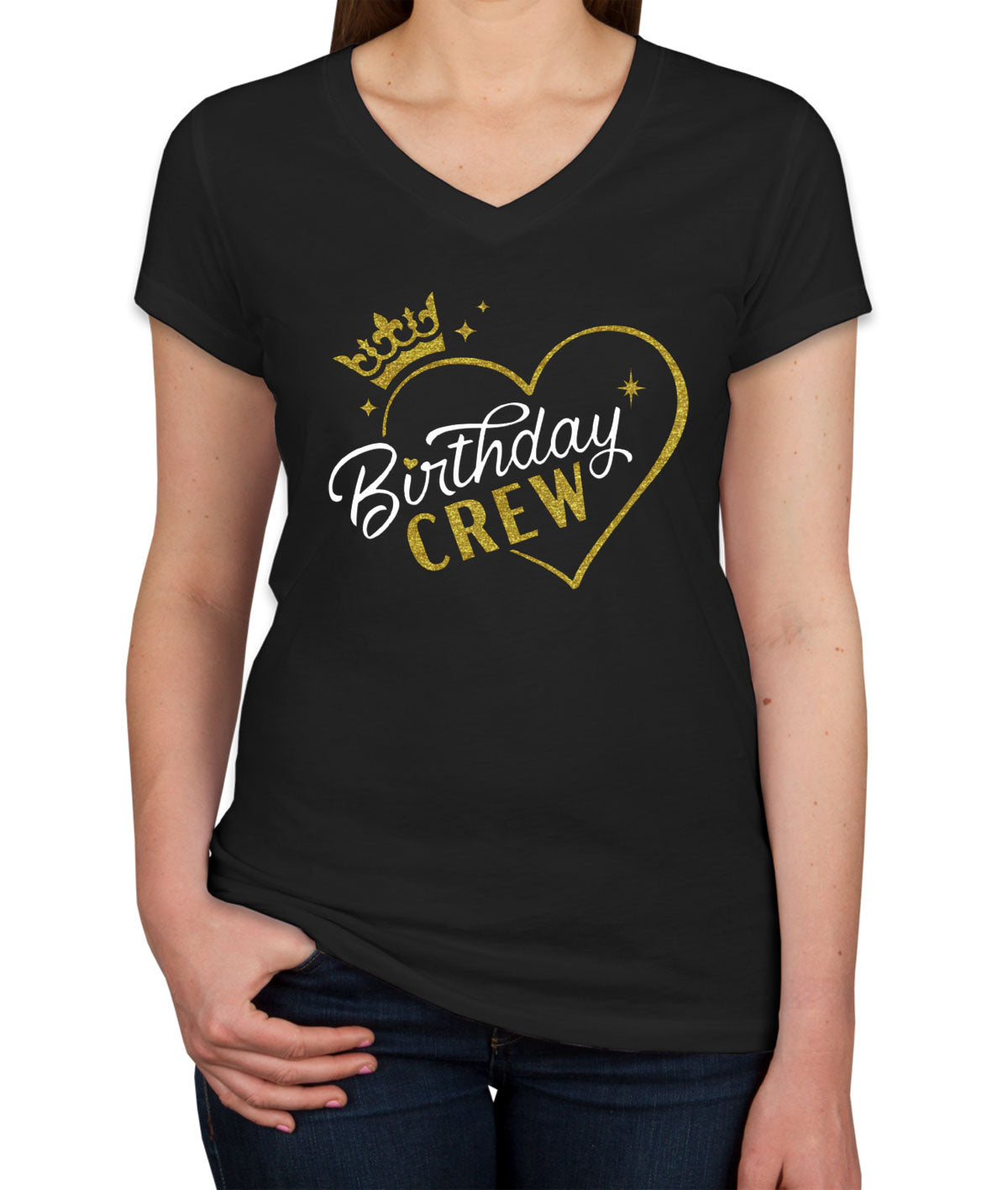 Birthday Crew Women's V Neck T-shirt