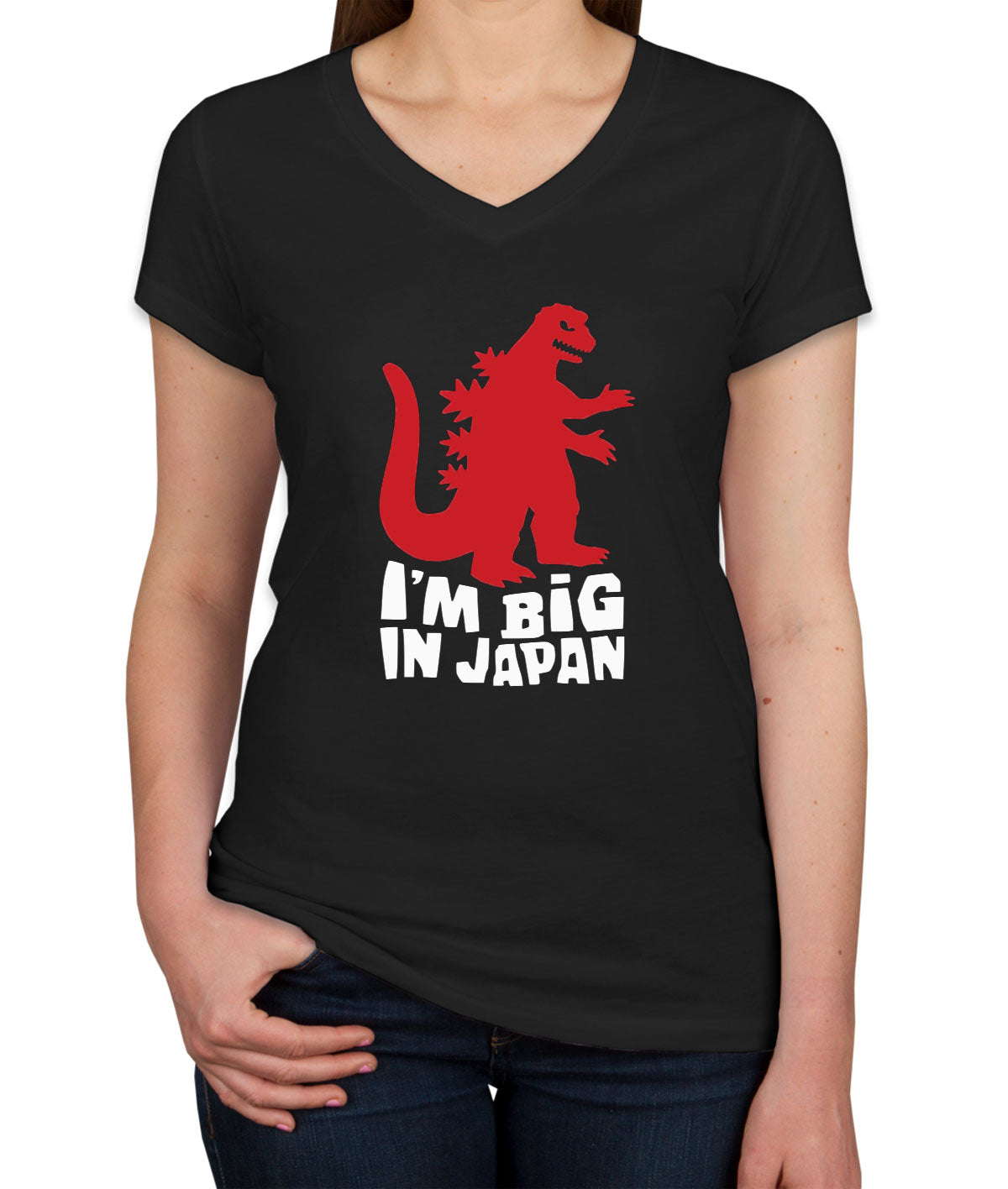 I'm Big In Japan Women's V Neck T-shirt