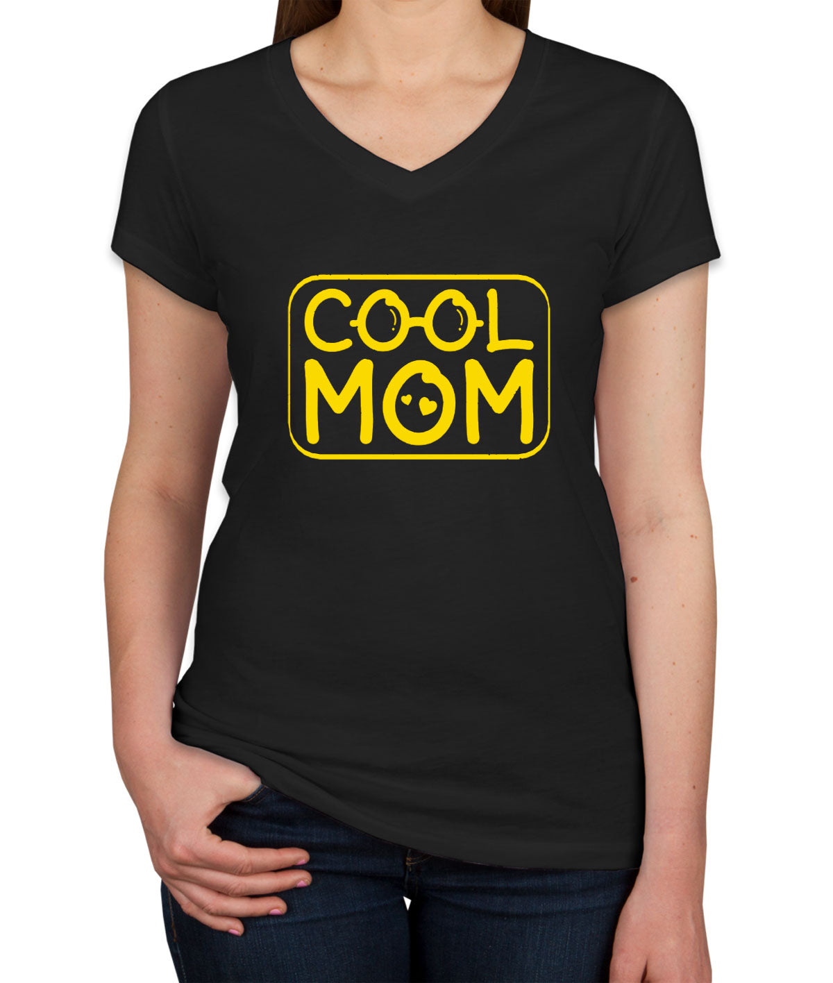 Cool Mom Mother's Day Women's V Neck T-shirt