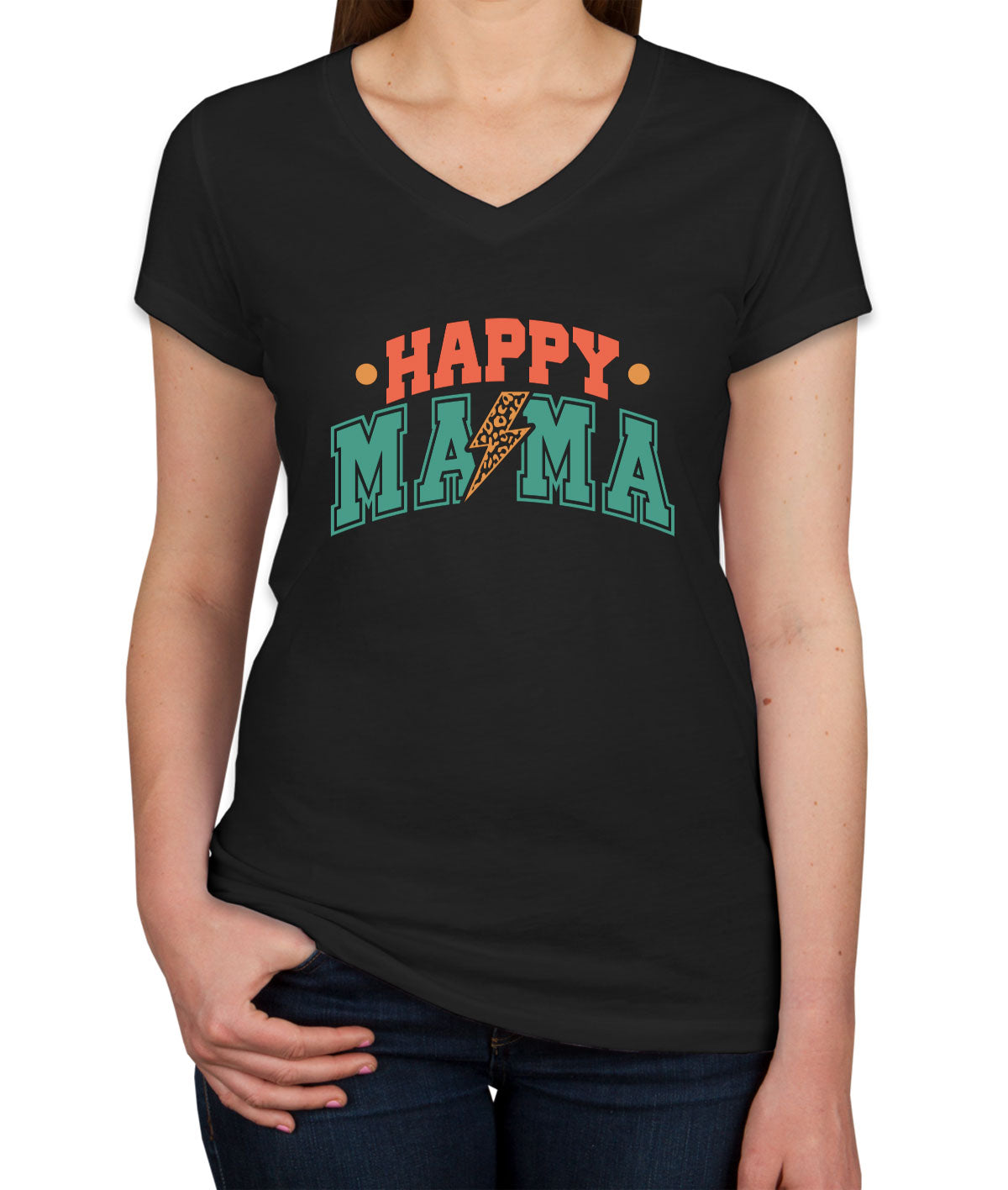 Happy Mama Mother's Day Women's V Neck T-shirt