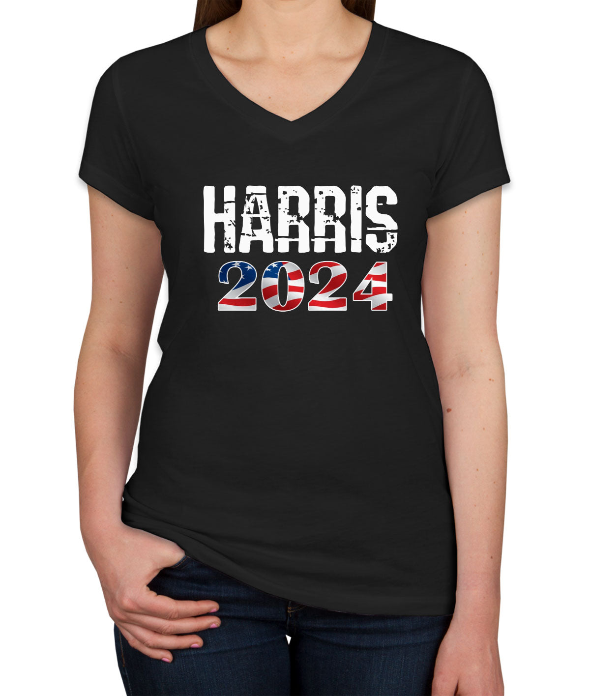 Kamala Harris 2024 Presidential Election Women's V Neck T-shirt