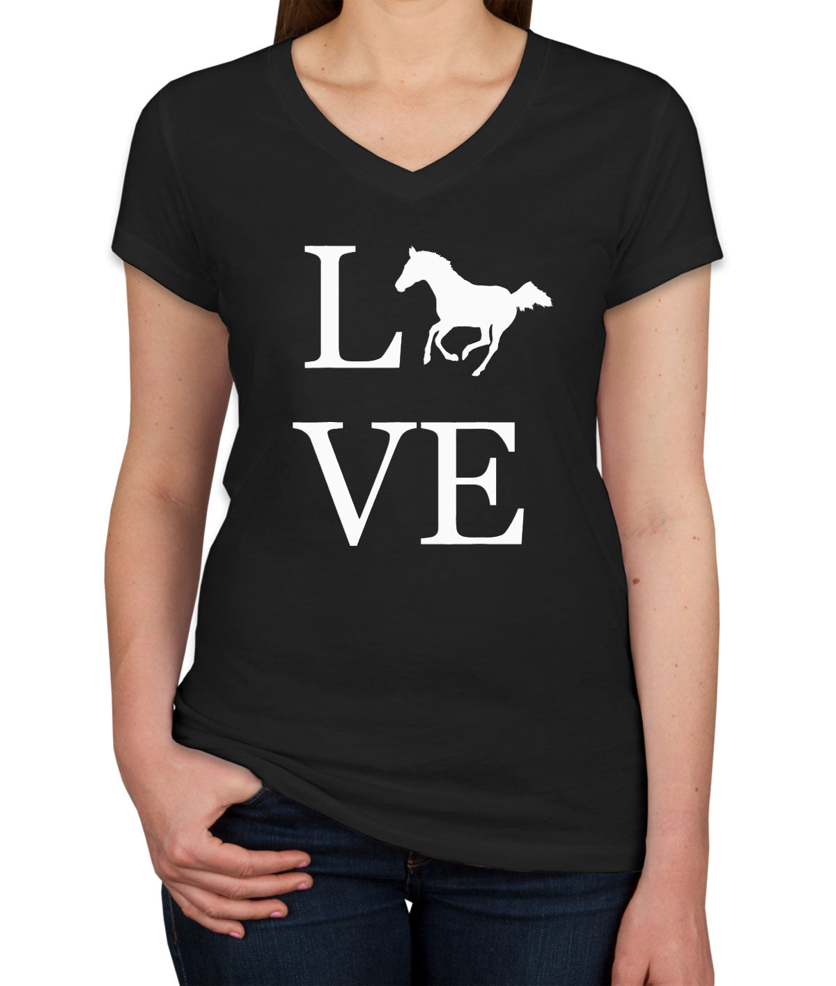 Horse Love Women's V Neck T-shirt