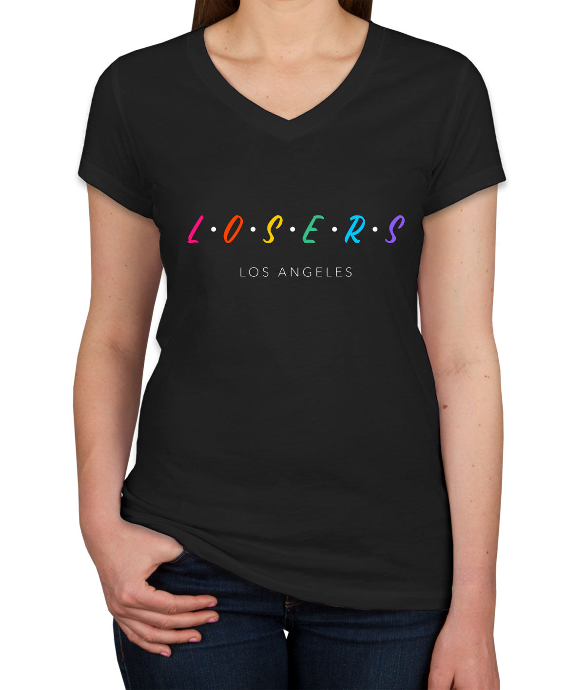 Losers Los Angeles Women's V Neck T-shirt