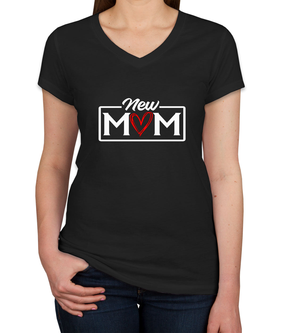 New Mom Mother's Day Women's V Neck T-shirt