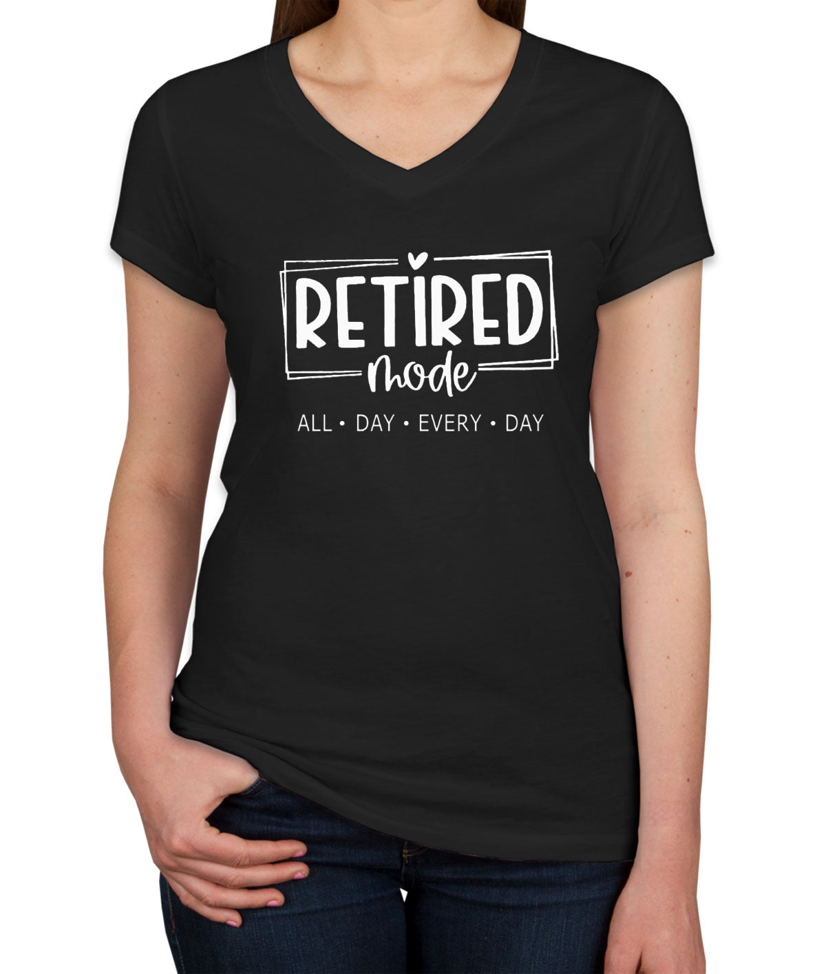 Retired Mode Women's V Neck T-shirt