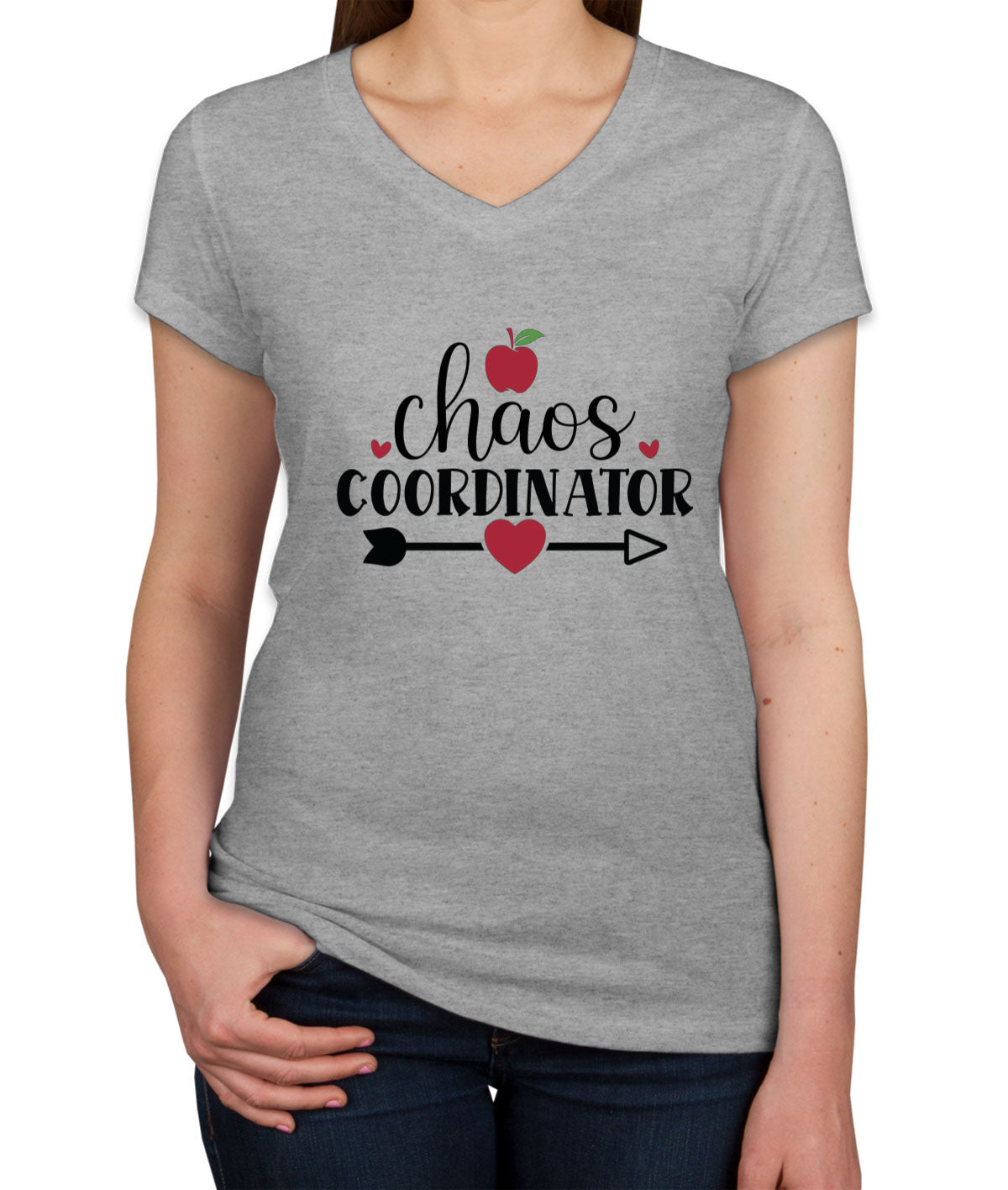 Chaos Coordinator Teacher Women's V Neck T-shirt