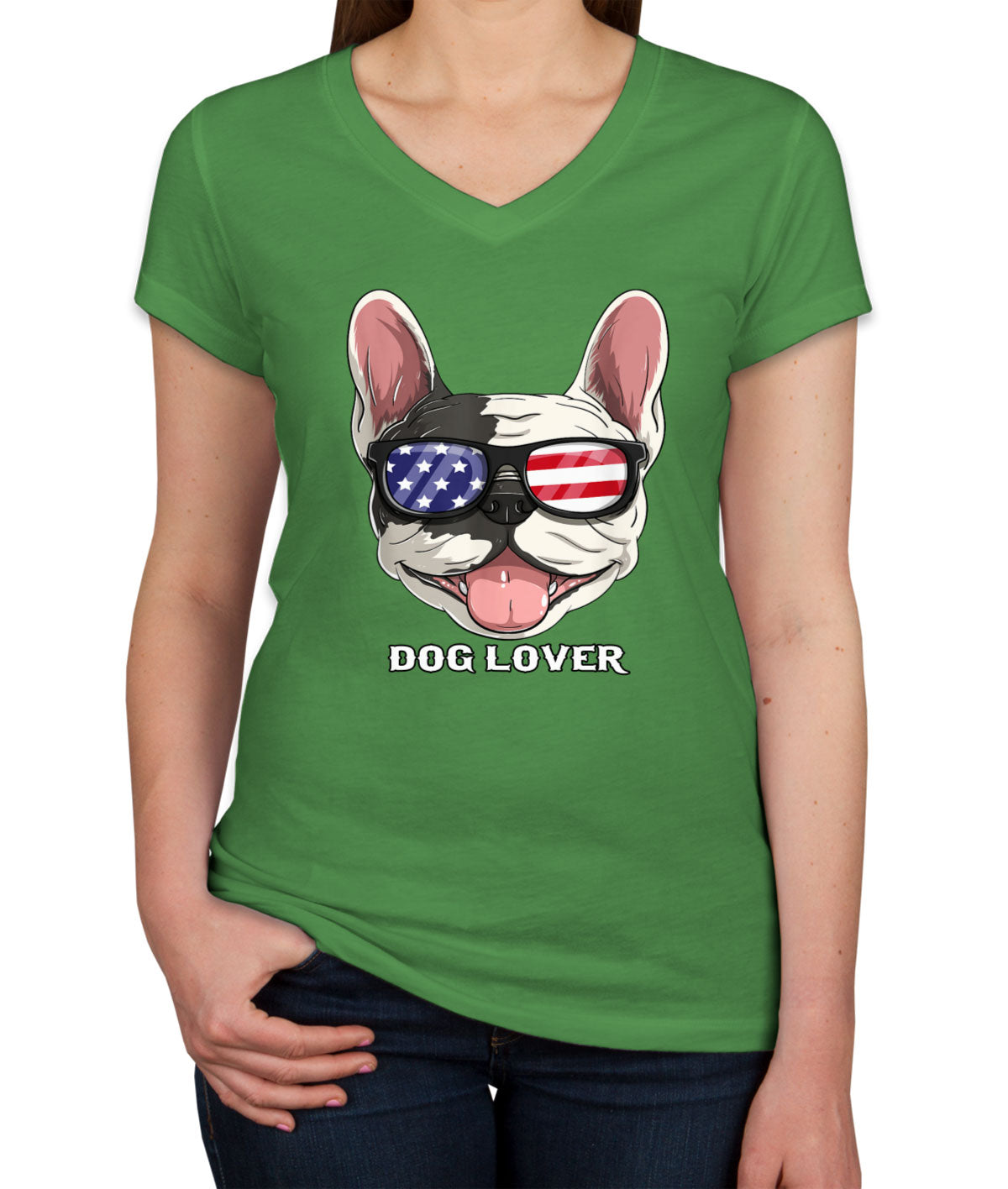 French Bulldog Dog Lover Women's V Neck T-shirt