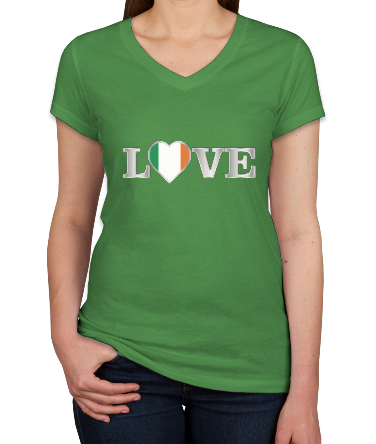 Ireland Love Women's V Neck T-shirt