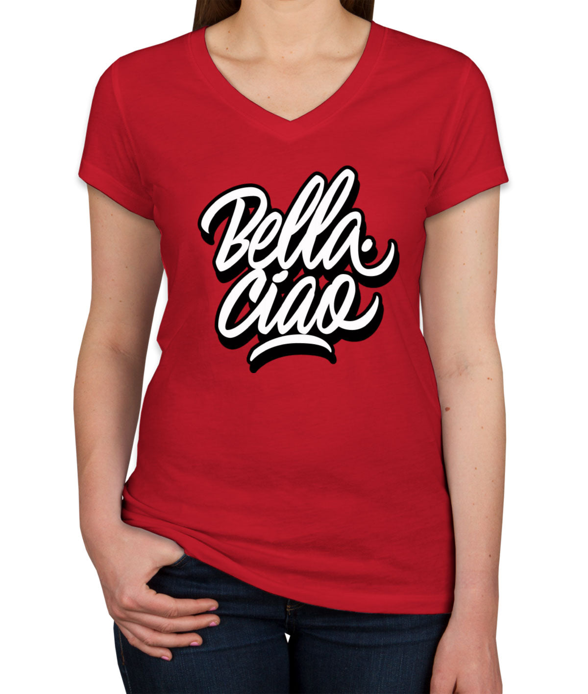 Bella Ciao Women's V Neck T-shirt