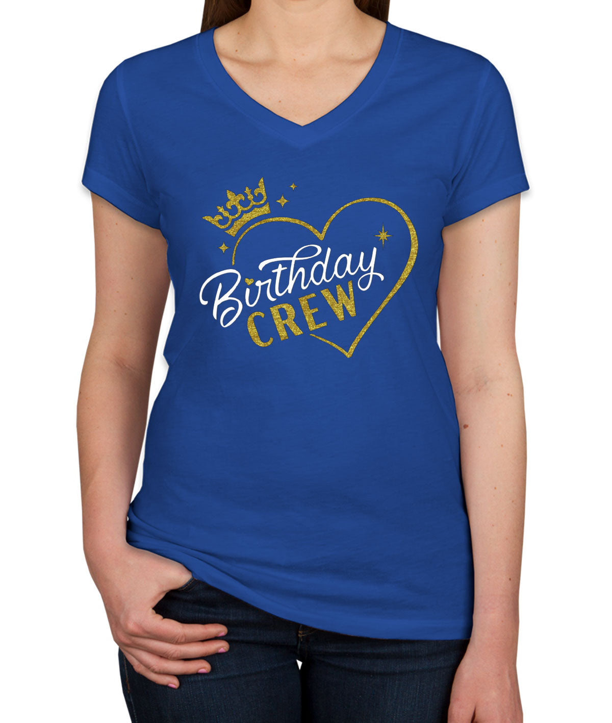 Birthday Crew Women's V Neck T-shirt