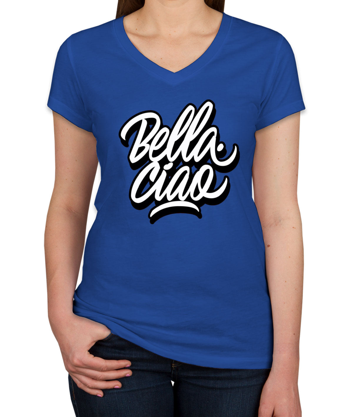 Bella Ciao Women's V Neck T-shirt