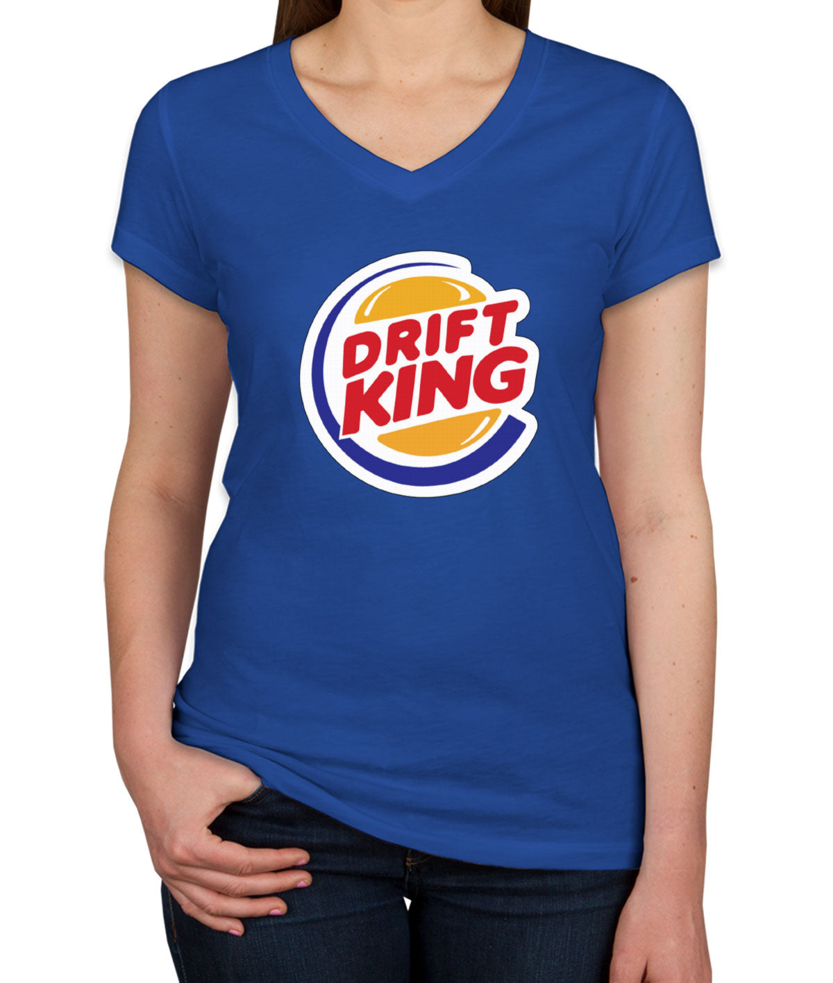 Drift King Women's V Neck T-shirt