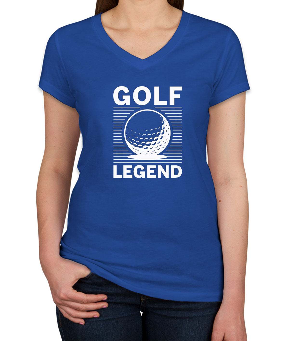 Golf Legend Women's V Neck T-shirt