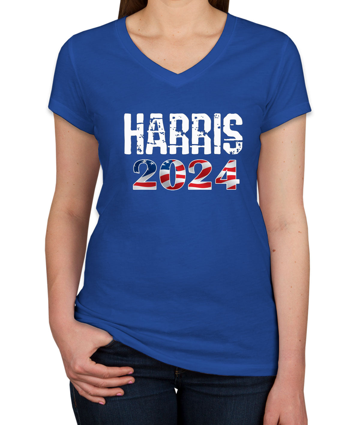 Kamala Harris 2024 Presidential Election Women's V Neck T-shirt