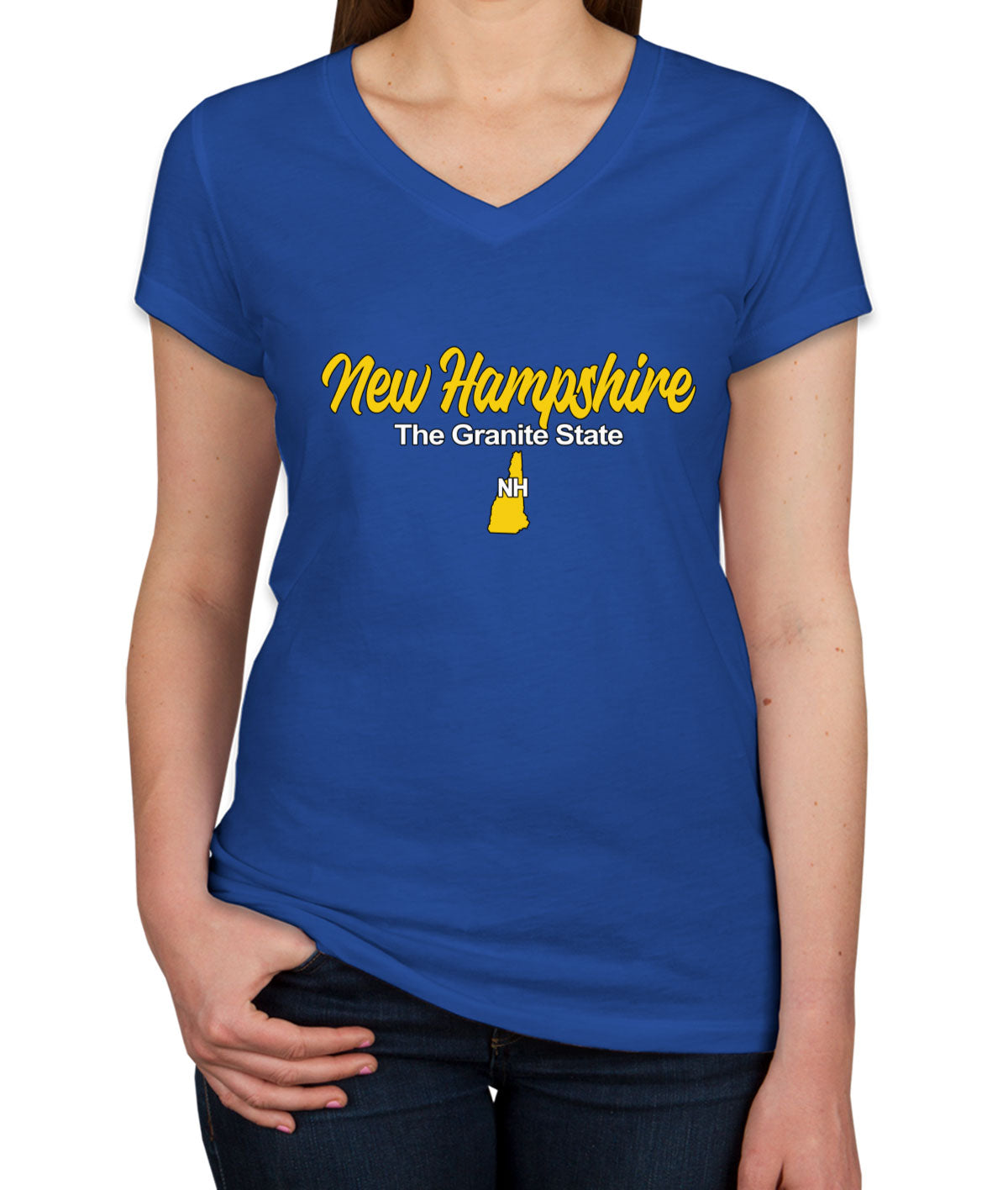 New Hampshire The Granite State Women's V Neck T-shirt