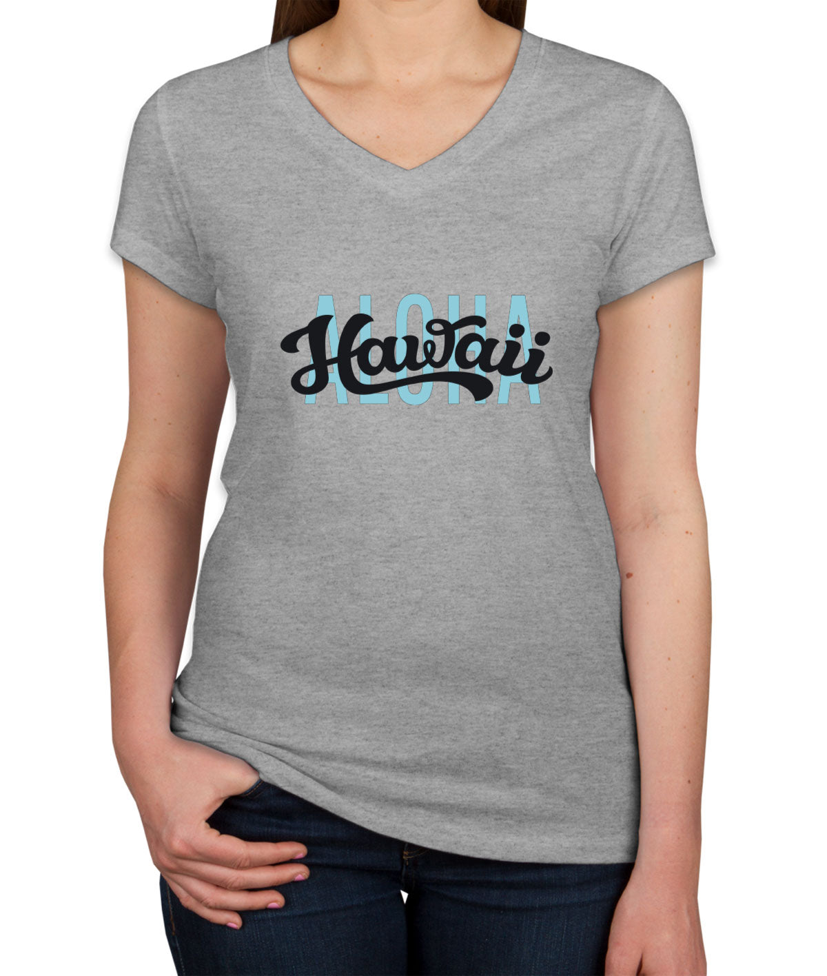 Aloha Hawaii Women's V Neck T-shirt