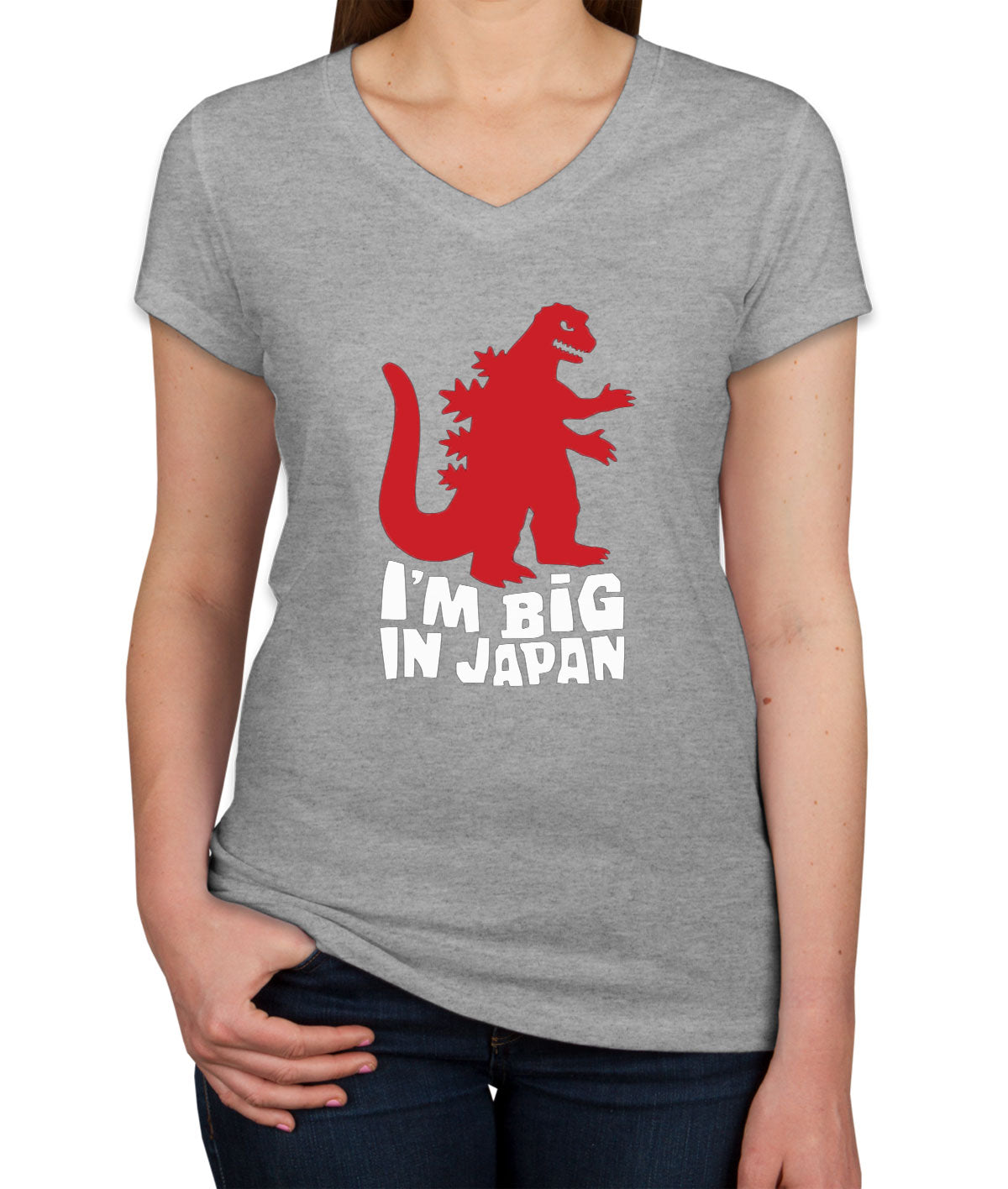 I'm Big In Japan Women's V Neck T-shirt