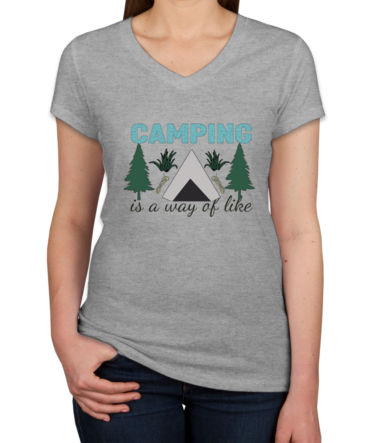 Camp Is A Way Of A Like Women's V Neck T-shirt