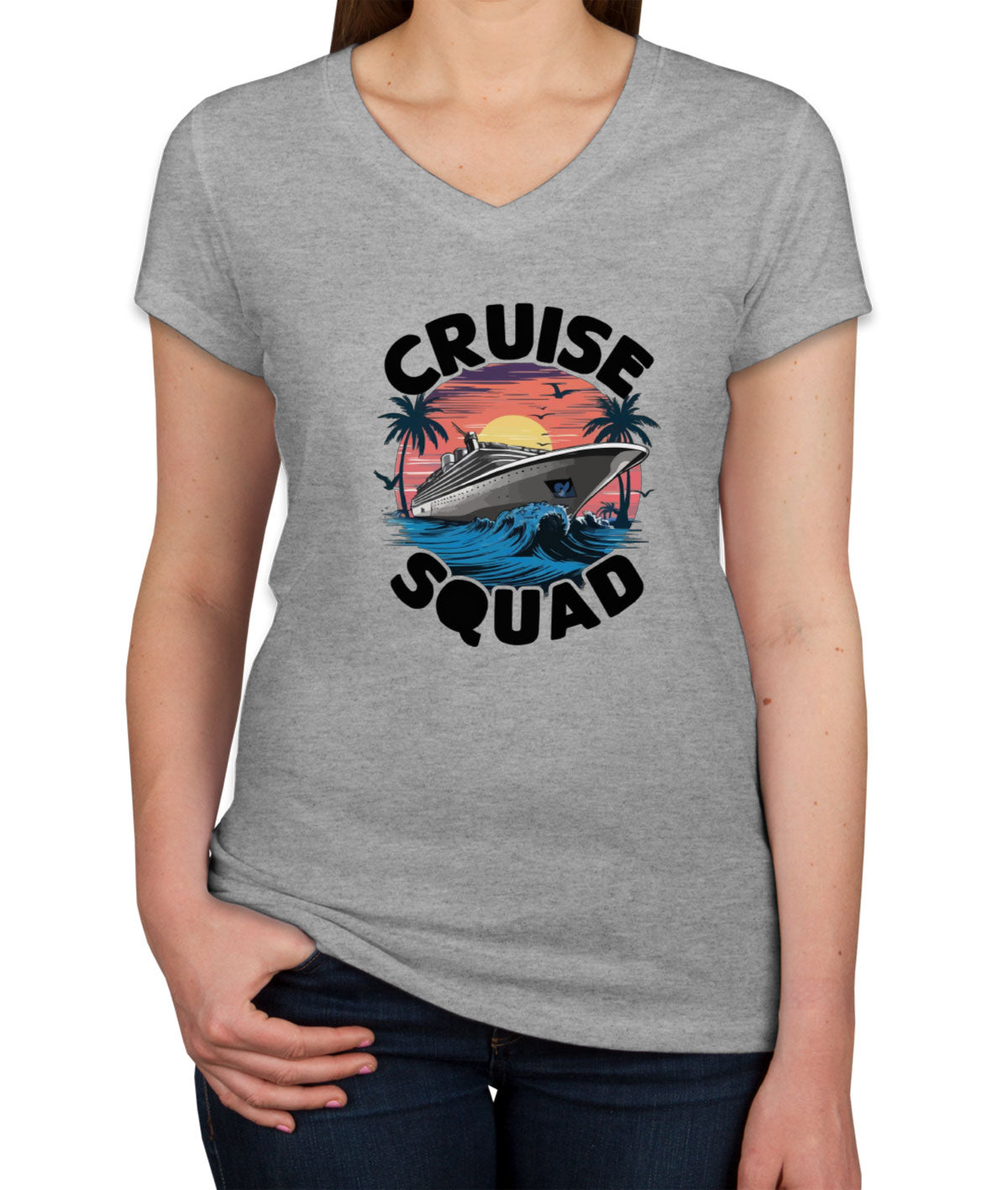 Cruise Squad Women's V Neck T-shirt