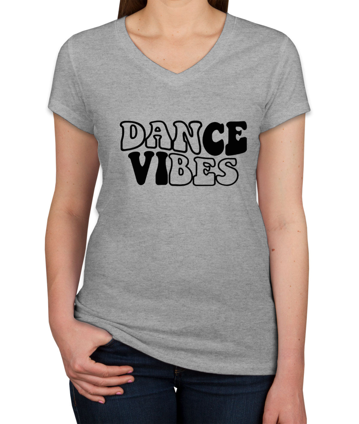 Dance Vibes Women's V Neck T-shirt