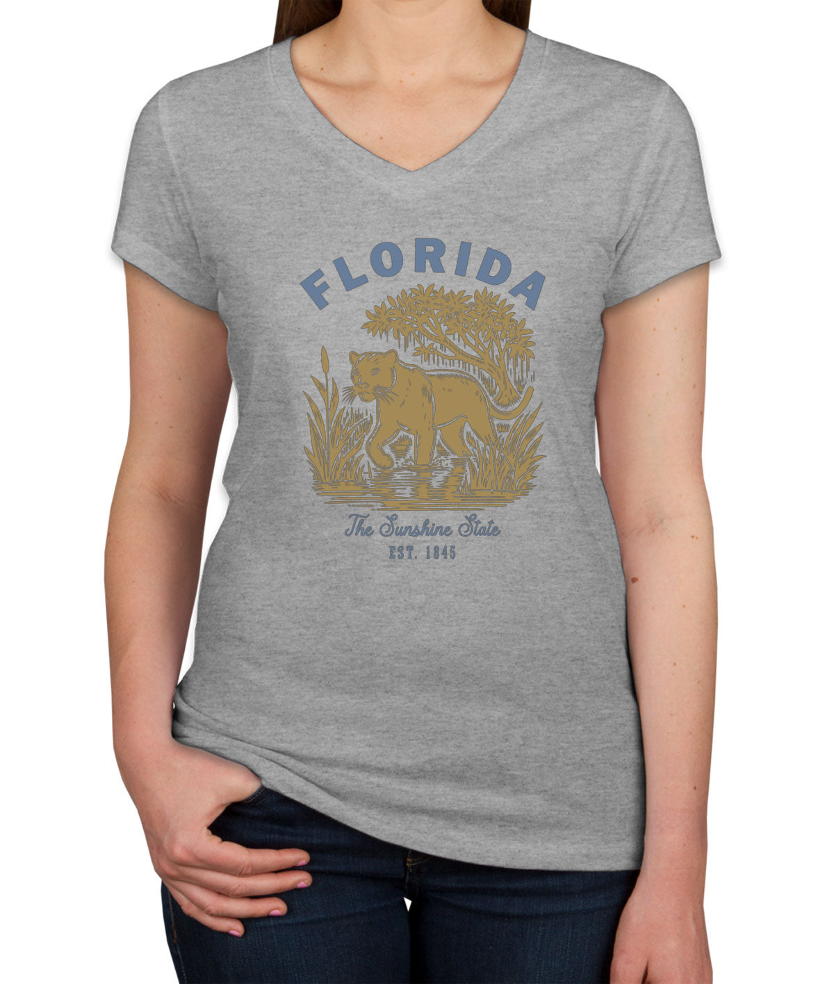 Florida State Vintage Women's V Neck T-shirt
