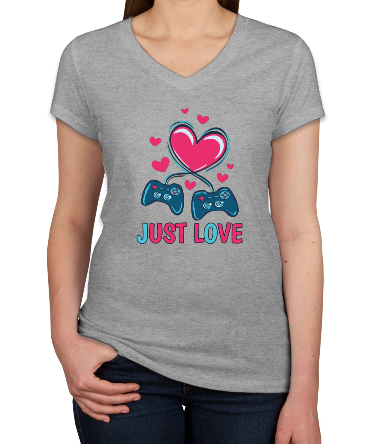 Just Love Game Women's V Neck T-shirt