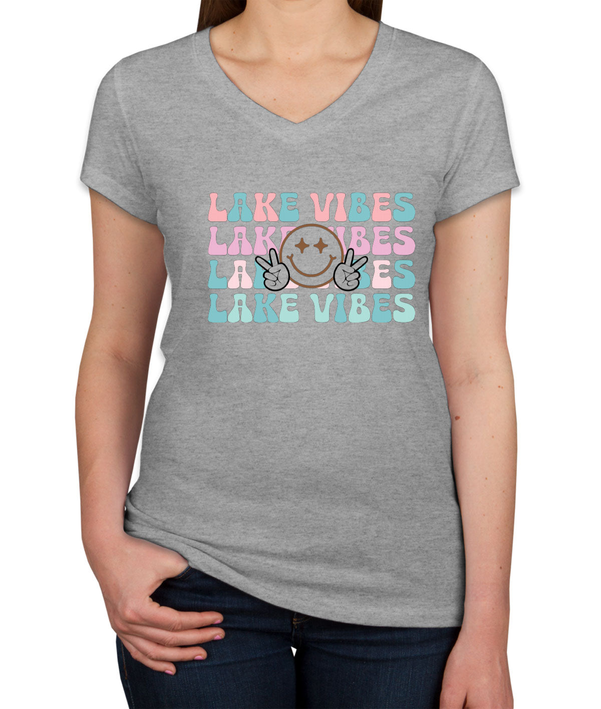 Lake Vibes Women's V Neck T-shirt