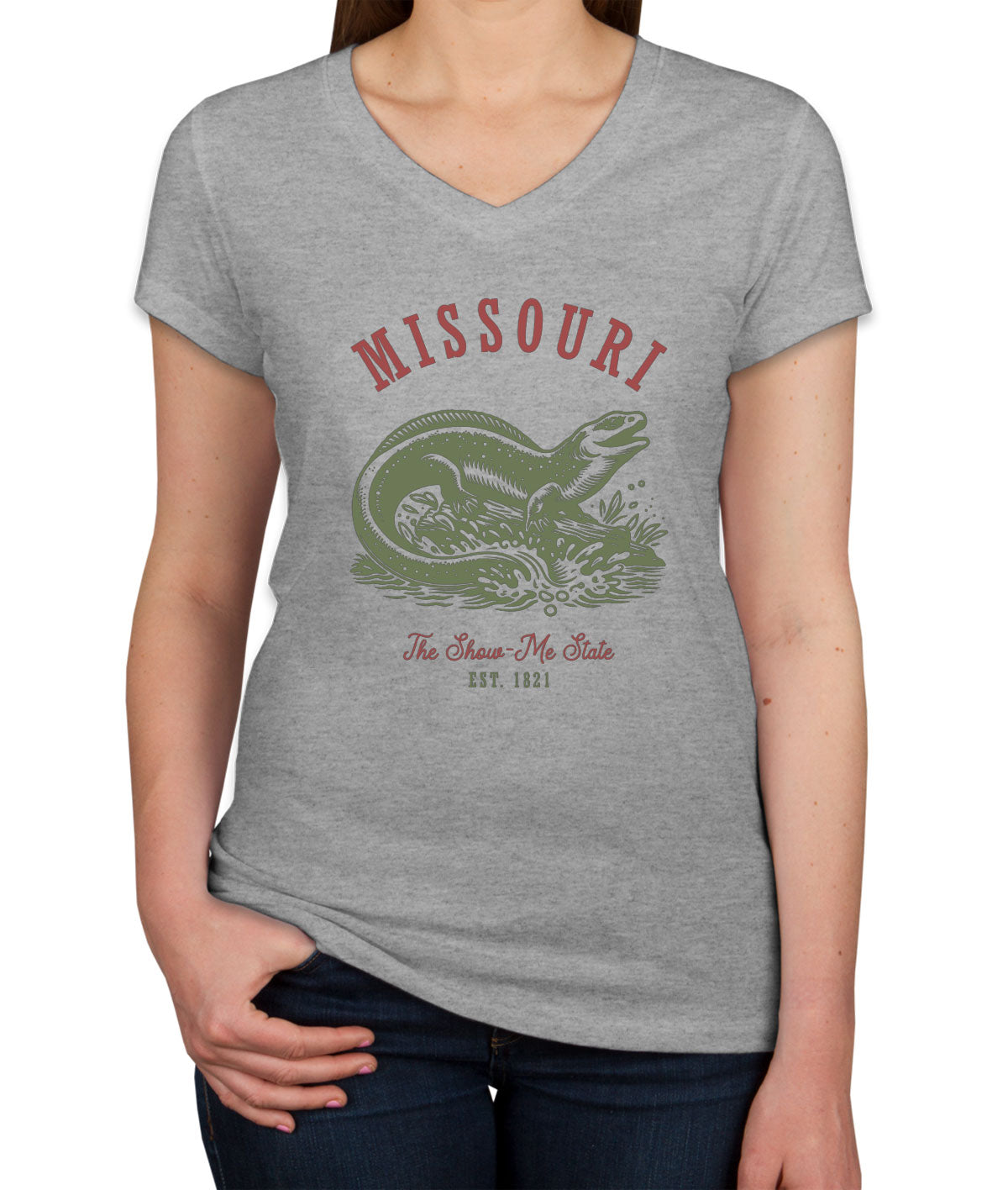Missouri State Vintage Women's V Neck T-shirt