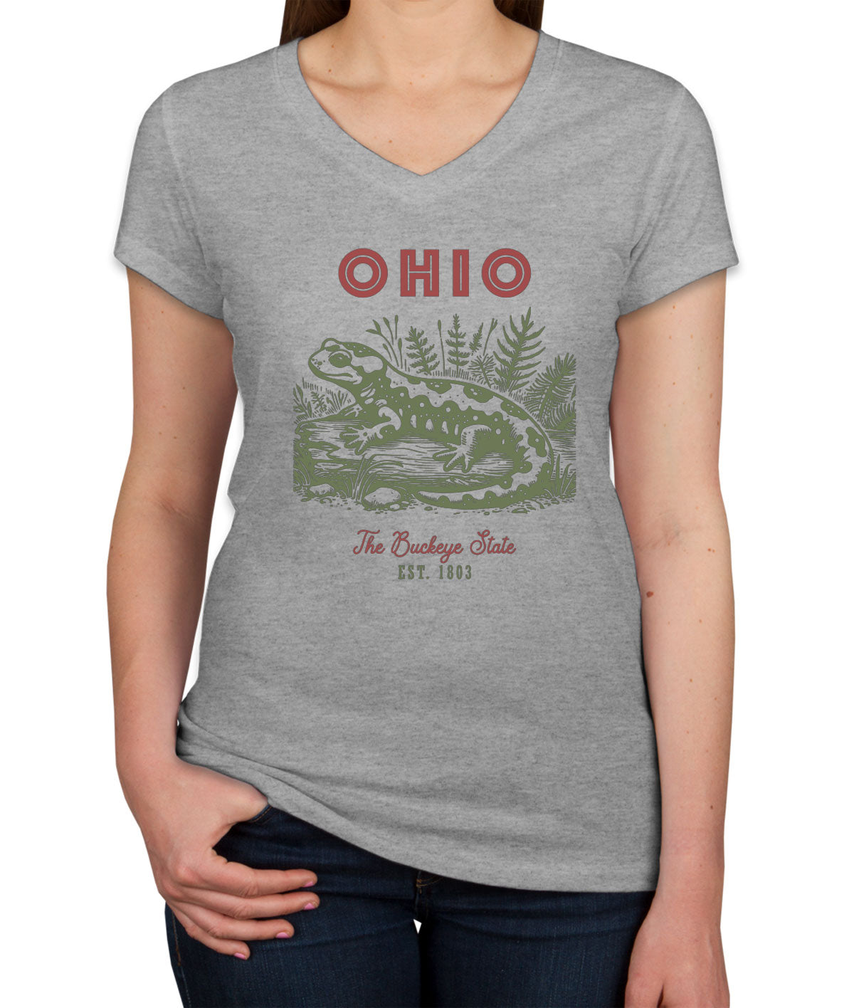 Ohio State Vintage Women's V Neck T-shirt