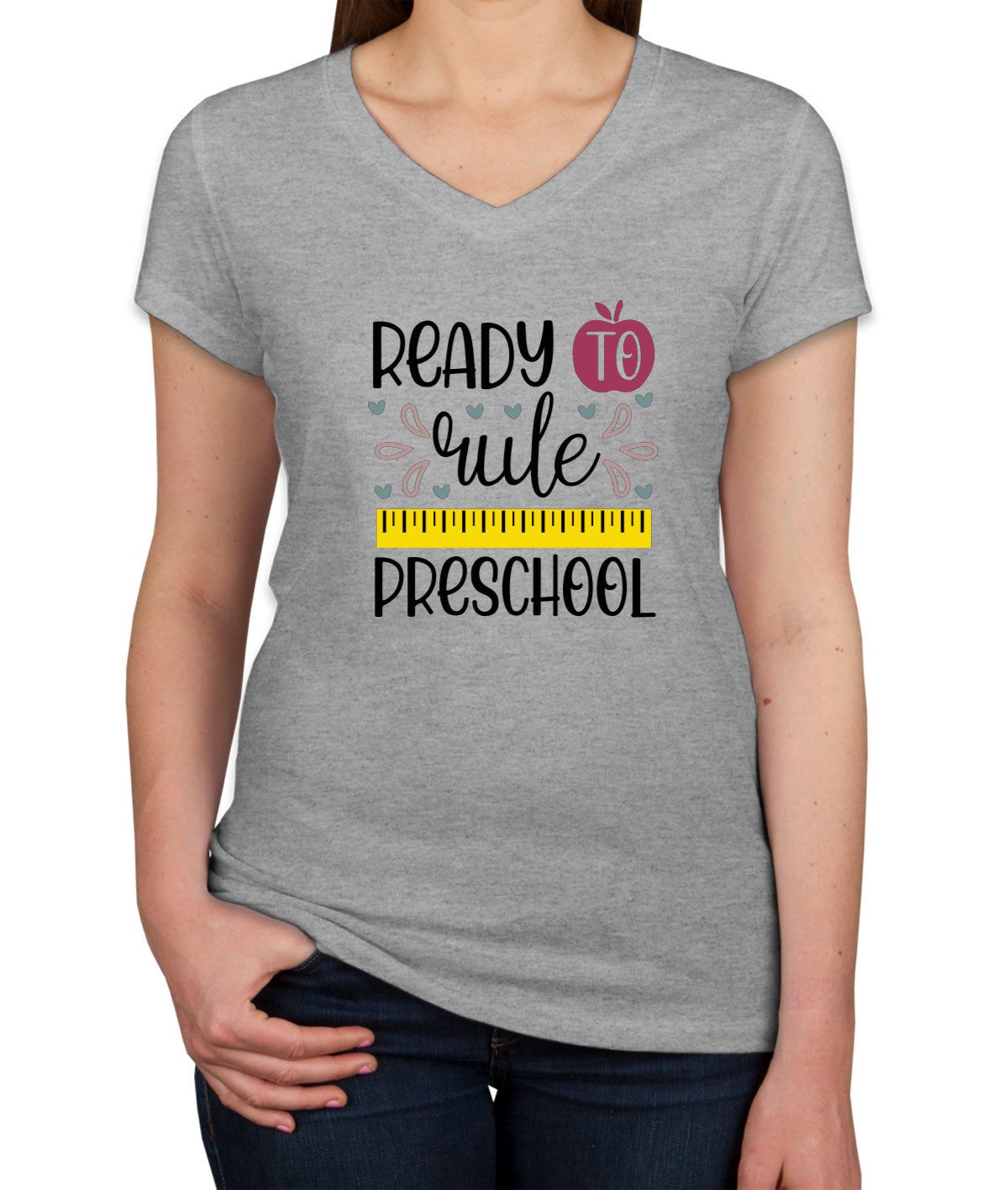 Ready To Rule Preschool Women's V Neck T-shirt