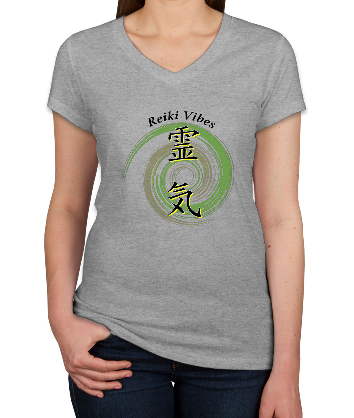 Reiki Vibes Women's V Neck T-shirt